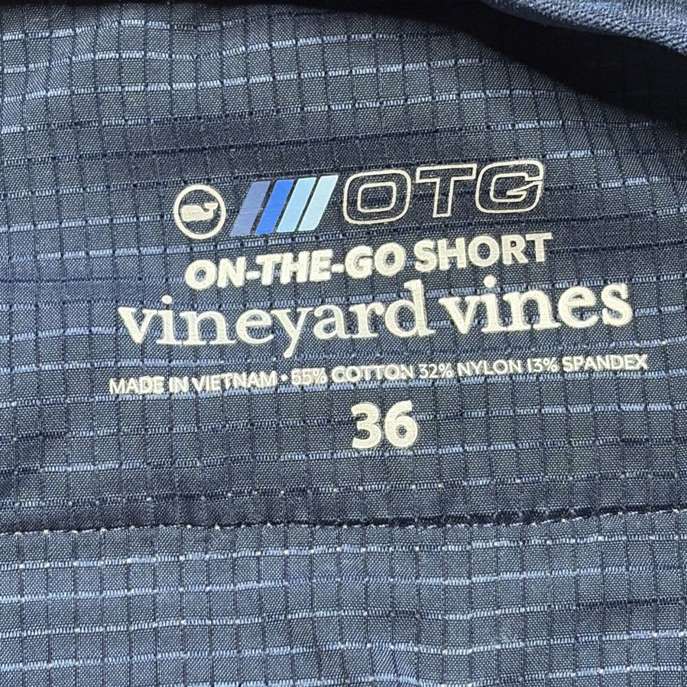 Vineyard Vines On The Go Shorts Mens 36 Khaki Tan Performance Golf Stretch OTG - Picture 2 of 7